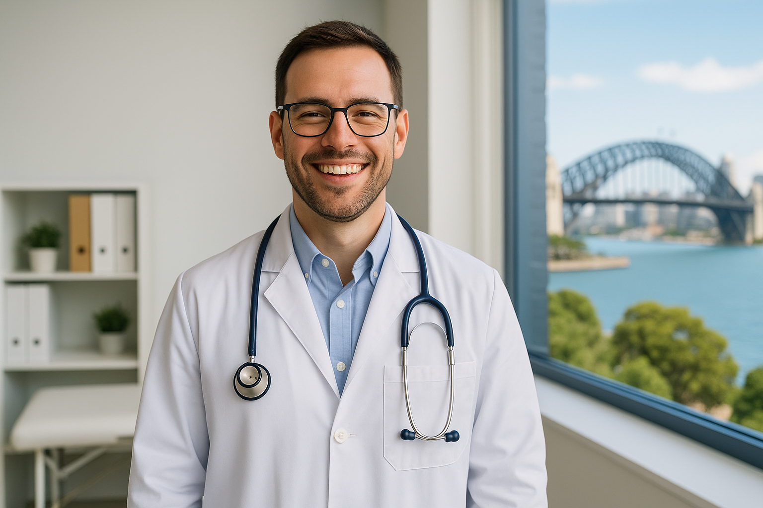Happy Doctor in Australia